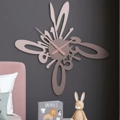 Armonico orologio moderno da parete legno colore grigio prugna