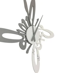 Armonico orologio moderno da parete legno bianco grigio