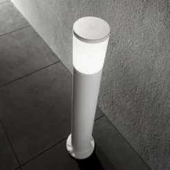 Atena pt1 grigio ideal lux lampione da esterno giardino cilindro
