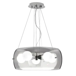 Audi10 sp5 fume' ideal lux lampadario di vetro per soggiorno moderno