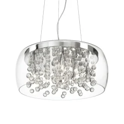 Audi80 sp8 ideal lux lampadario per camera da letto vetro trasparente