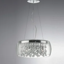 Audi80 sp8 ideal lux lampadario per camera da letto vetro trasparente