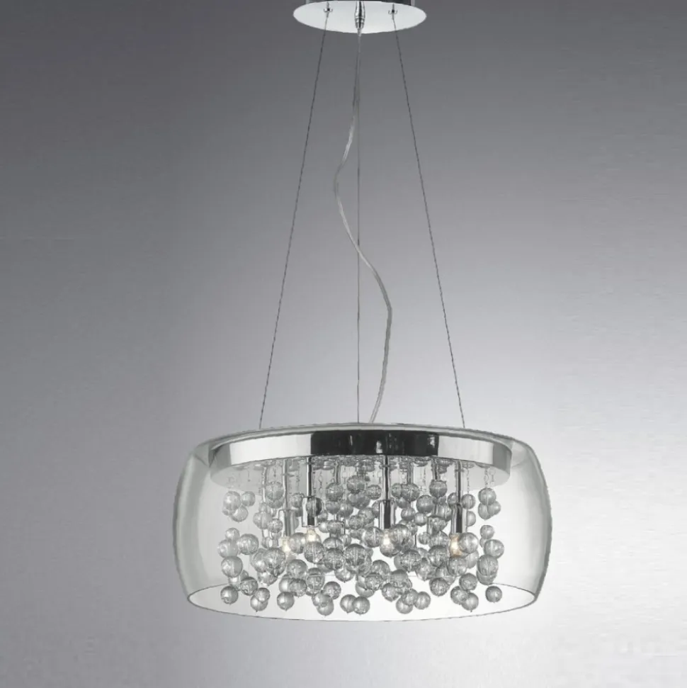 Audi80 sp8 ideal lux lampadario per camera da letto vetro trasparente