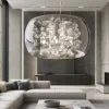 Audi-80 sp5 ideal lux lampadario stanza da letto vetro cristallo fume'