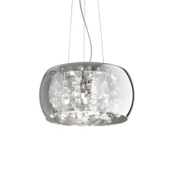 Audi-80 sp5 ideal lux lampadario stanza da letto vetro cristallo fume'