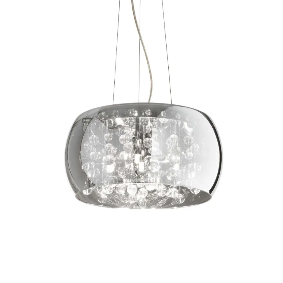 Audi-80 sp5 ideal lux lampadario stanza da letto vetro cristallo fume'