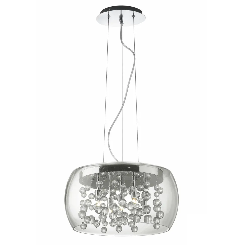 Audi80 sp5 lampadario stanza da letto sfere in vetro ideal lux
