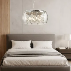Audi80 sp5 lampadario stanza da letto sfere in vetro ideal lux