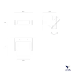 Axella vivida applique led 3000k nero orientabile moderna