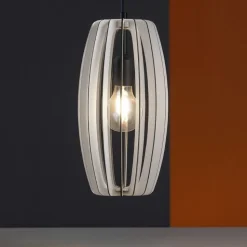 Bajazzara eglo lampada a sospensione per isola cucina in legno grigio
