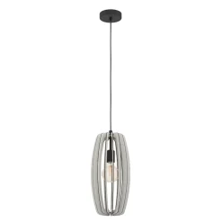 Bajazzara eglo lampada a sospensione per isola cucina in legno grigio