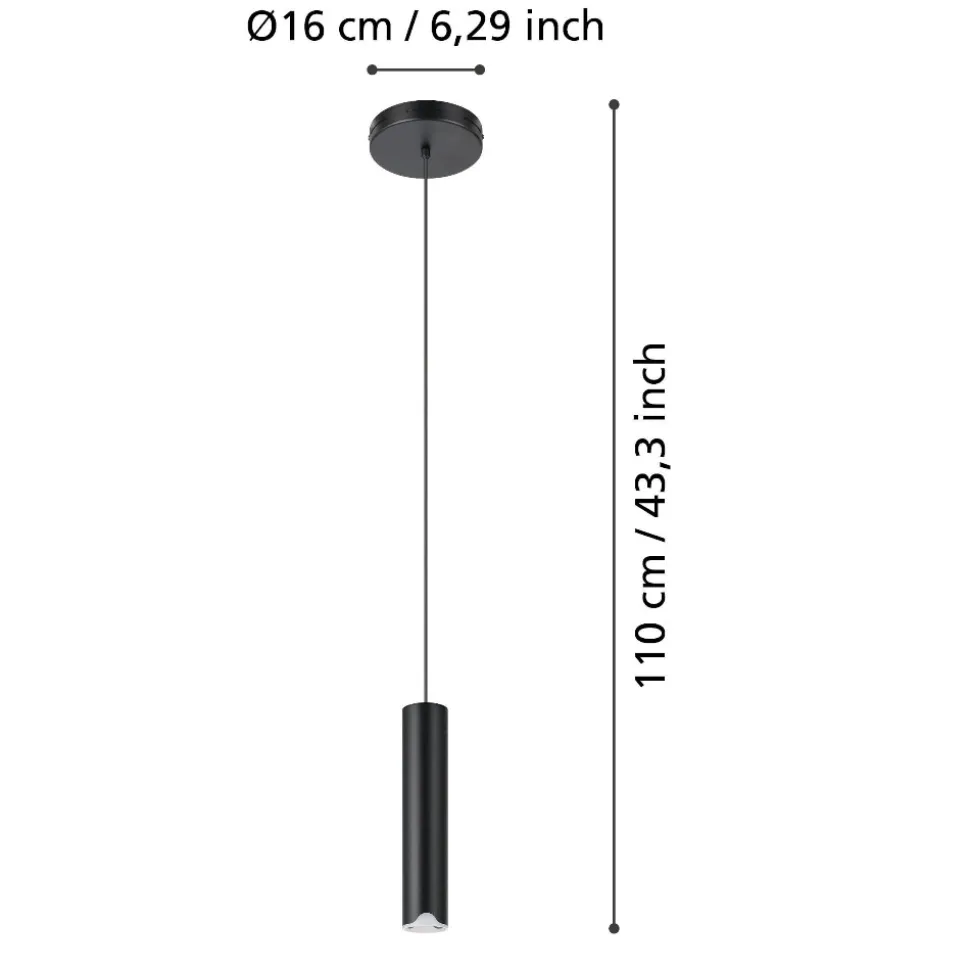 Balamorta z eglo lampada a sospensione per isola cucina cilindrica led rgb 2700k a 6500k