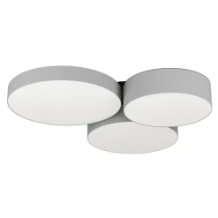 Barbano z eglo plafoniera moderna colore grigio led rgb da 2700k a 6500k