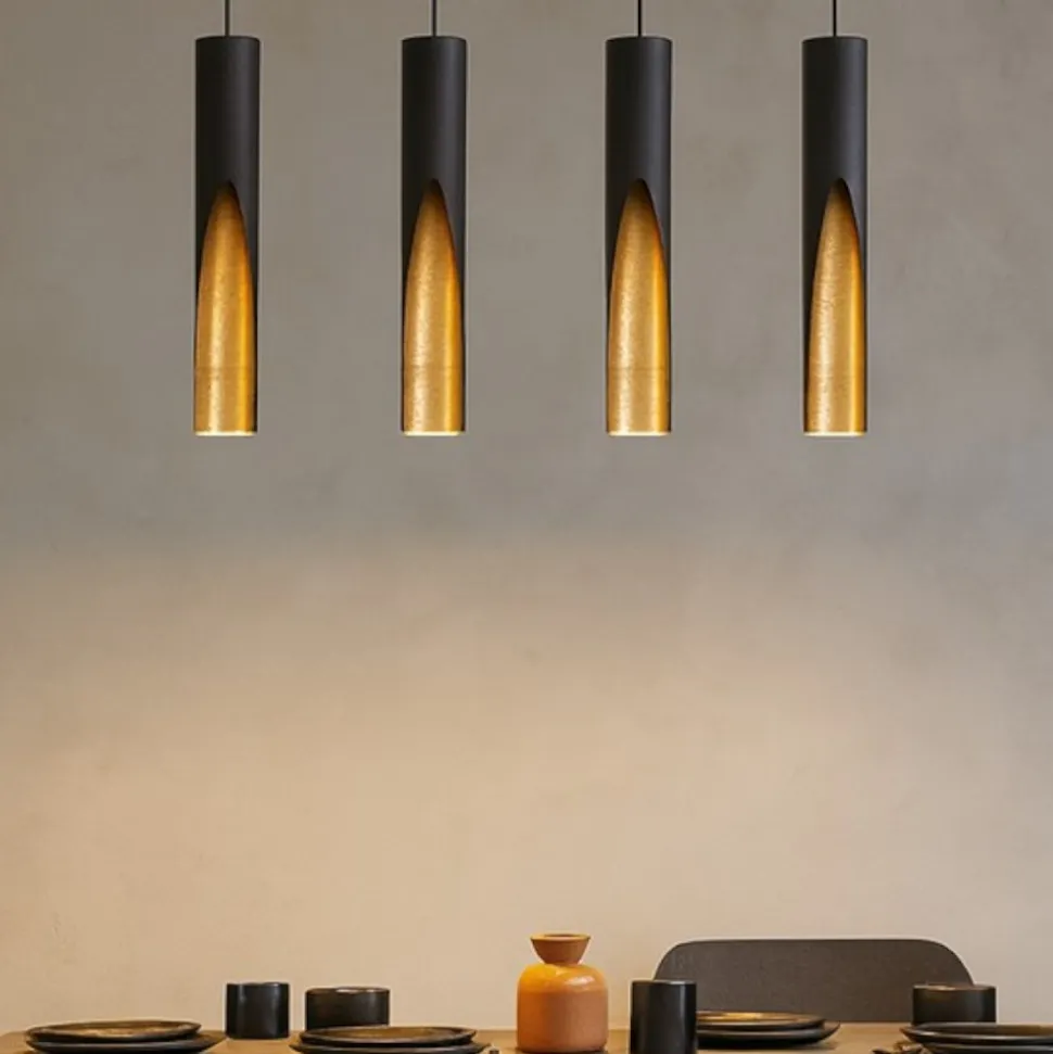 Barbotto eglo lampadario moderno dorato nero per tavolo soggiorno