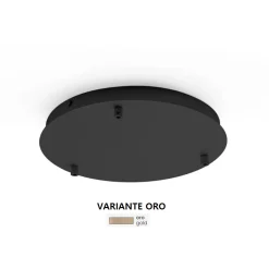 Base per sospensioni multipla ondaluce canopy variante oro