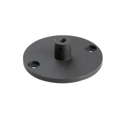 Basetta nera 55mm per faretto da terra per esterno