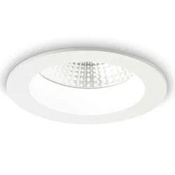 Basic ideal lux faretto a led da incasso rotondo 15w 3000k per controsoffitto 220v