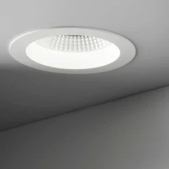 Basic ideal lux faretto a led da incasso rotondo 15w 3000k per controsoffitto 220v