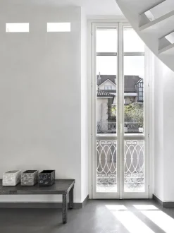 9010 belfiore lampada di gesso led cristaly da incasso a scomparsa parete 32w 3000k