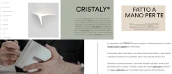 9010 belfiore lampada di gesso led cristaly da incasso a scomparsa parete 32w 3000k