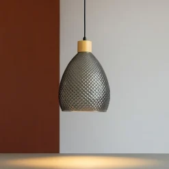 Bergen-1 sp1 ideal lux lampada a sospensione vetro fume