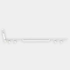 Binario angolare con spot orientabili monofase bianco modulo led 3000k