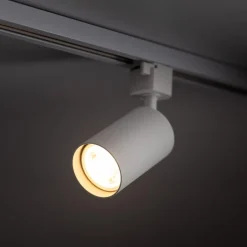 Binario trifase bianco 220v con spot gu10 led orientabili