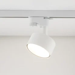 Binario trifase 294cm bianco con faretti gu10 gx53 orientabili