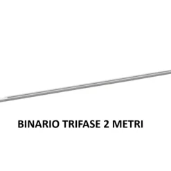 Binario trifase 2 metri bianco