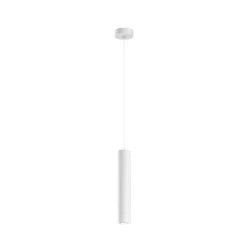 Birba linea light lampada a sospensione cilindro bianco moderno