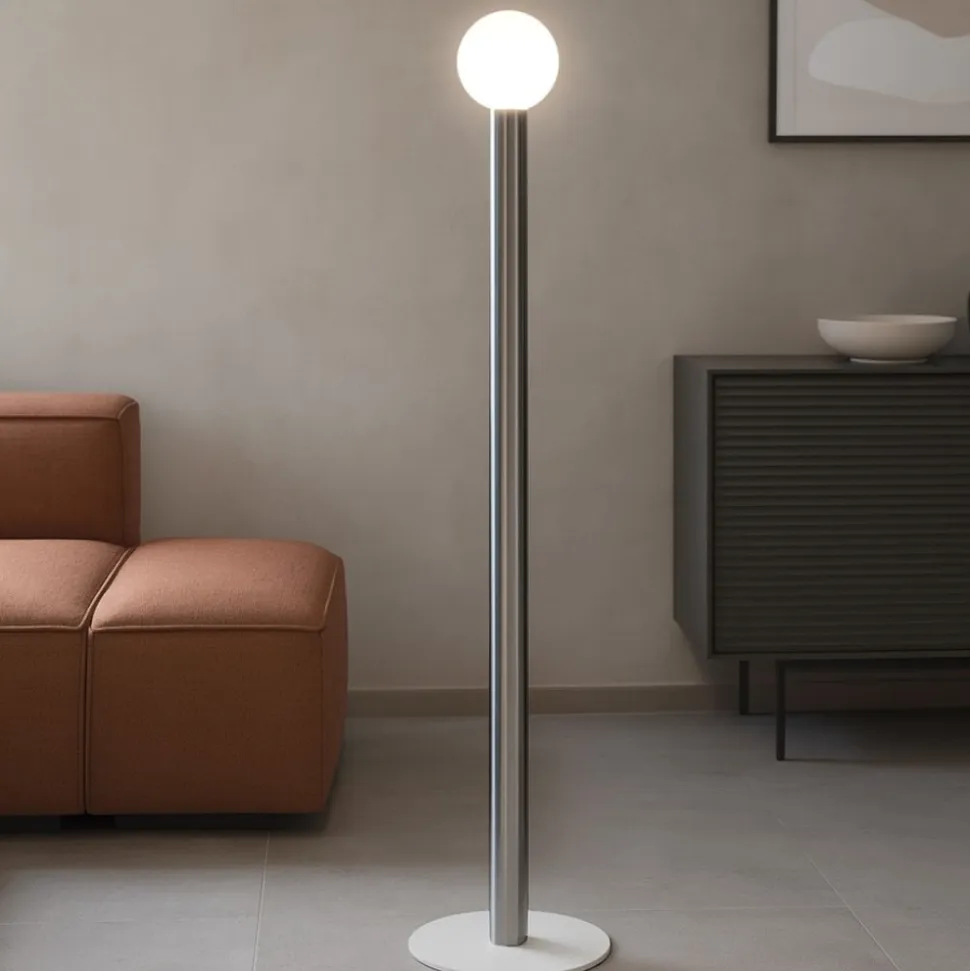Birba linea light lampada da terra cilindrica design moderno