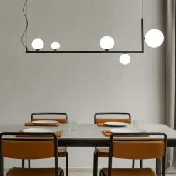 Birds sp5 ideal lux lampadario moderno nero per soggiorno