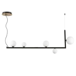 Birds sp5 ideal lux lampadario moderno nero per soggiorno