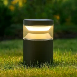 Boeing pt h015 ideal lux lampione basso nero led 14w 3000k