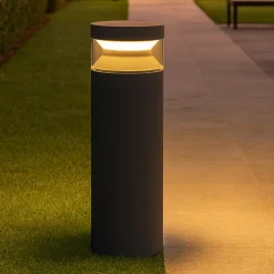Boeing pt h040 ideal lux lampione basso antracite ip65 led