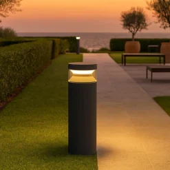 Boeing pt h040 ideal lux lampione basso antracite ip65 led