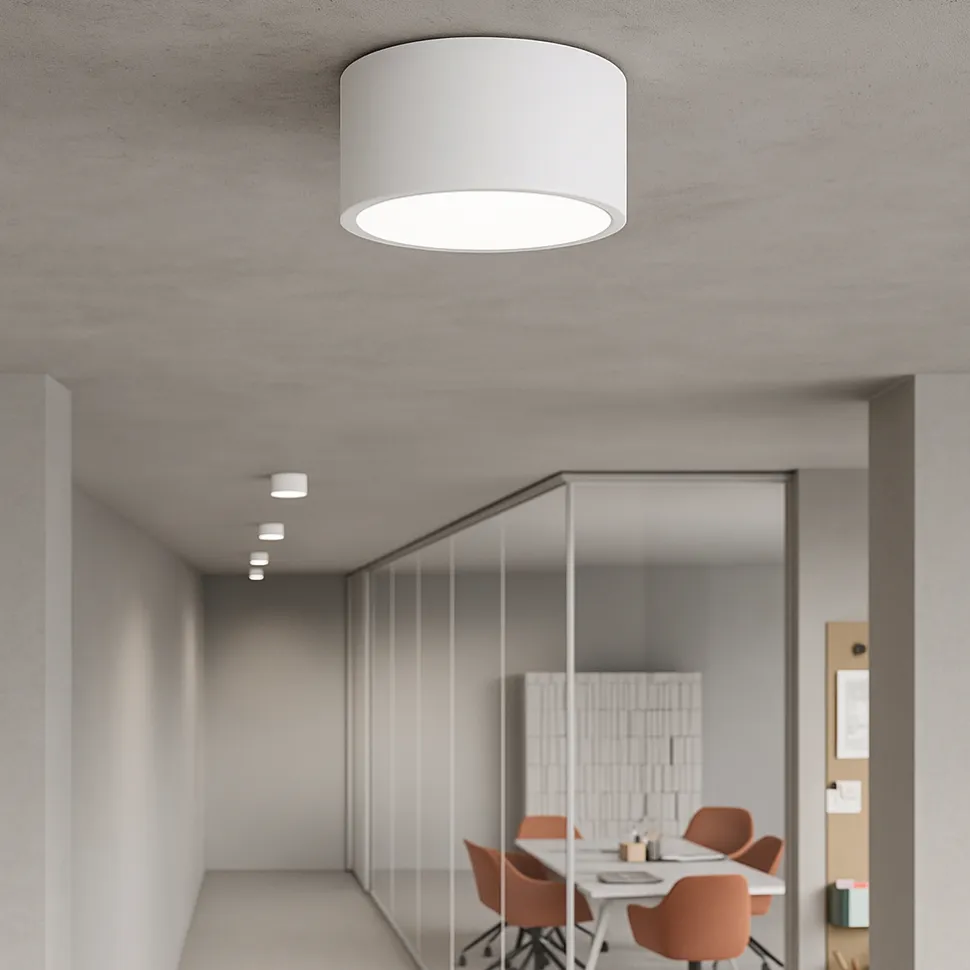 Boiler ondaluce faretti tondo bianco led cct 3000k 4000k dimmerabile