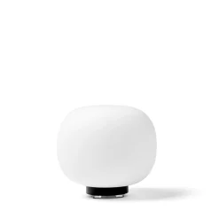 Bombo miloox abat-jour lampada da comodino vetro bianco