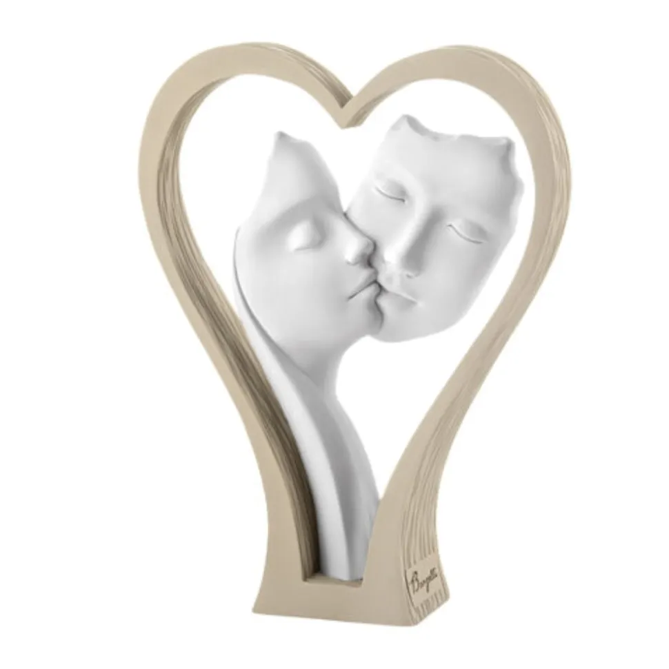Bomboniera cuore nocciola scultura bongelli prezoiso