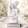 Bomboniera matrimonio busto famiglia moderna argento