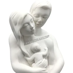 Bomboniera matrimonio busto famiglia moderna argento