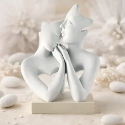 Bomboniera matrimonio scultura famiglia nocciola stilizzata bongelli preziosi