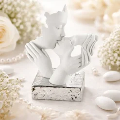 Bomboniera matrimonio statuetta coppia argento bongelli preziosi