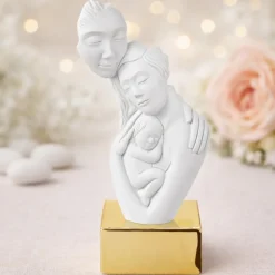 Bomboniera per nascita famiglia oro design moderna bongelli preziosi