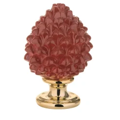 Bomboniera pigna di ceramica rossa oro bongelli preziosi