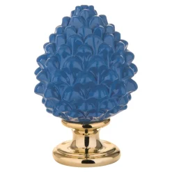 Bomboniera pigna siciliana di ceramica blu oro bongelli preziosi