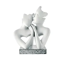 Bomboniera scultura argento famiglia stilizzata h15 bongelli preziosi