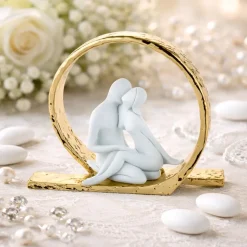 Bomboniera scultura innamorati moderna oro bongelli preziosi
