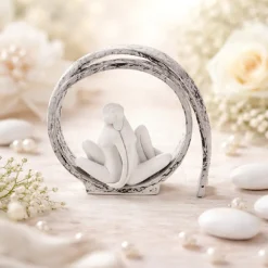Bomboniera scultura moderna coppia vortice argento bongelli preziosi