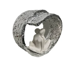 Bomboniera scultura moderna coppia vortice argento bongelli preziosi